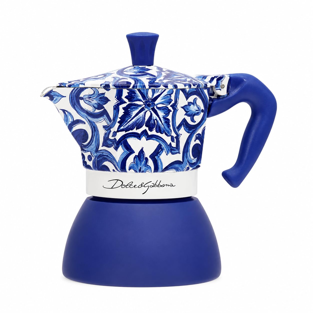 Dolce & Gabbana Mocinduction Blue Mediterraneo 6 Cup Induction & Open Fire (Coffee Maker, Espresso Makinetta)
