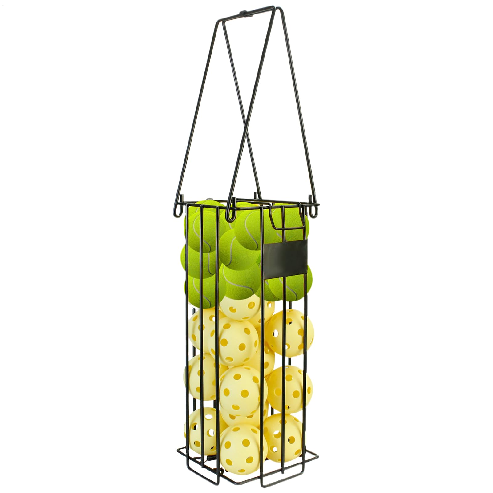 Générique Tennisball-Picker, Tenniszubehör, ergonomisches tragbares Reinigungswerkzeug mit großer Kapazität für Baseball, Softball, Volleyball, Training, Outdoor, 27,56 x 6,5 Zoll