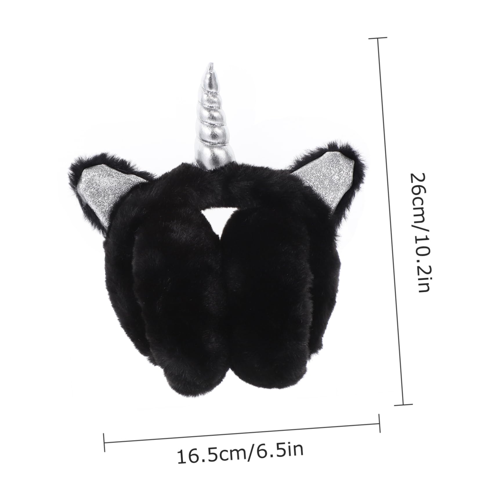 FOMIYES Unicorn Horn Plush Earmuffs Adjustable Fall Ear Warmers Comfortable Ear Covers for Winter Design for Adults present for Holidays and Parties