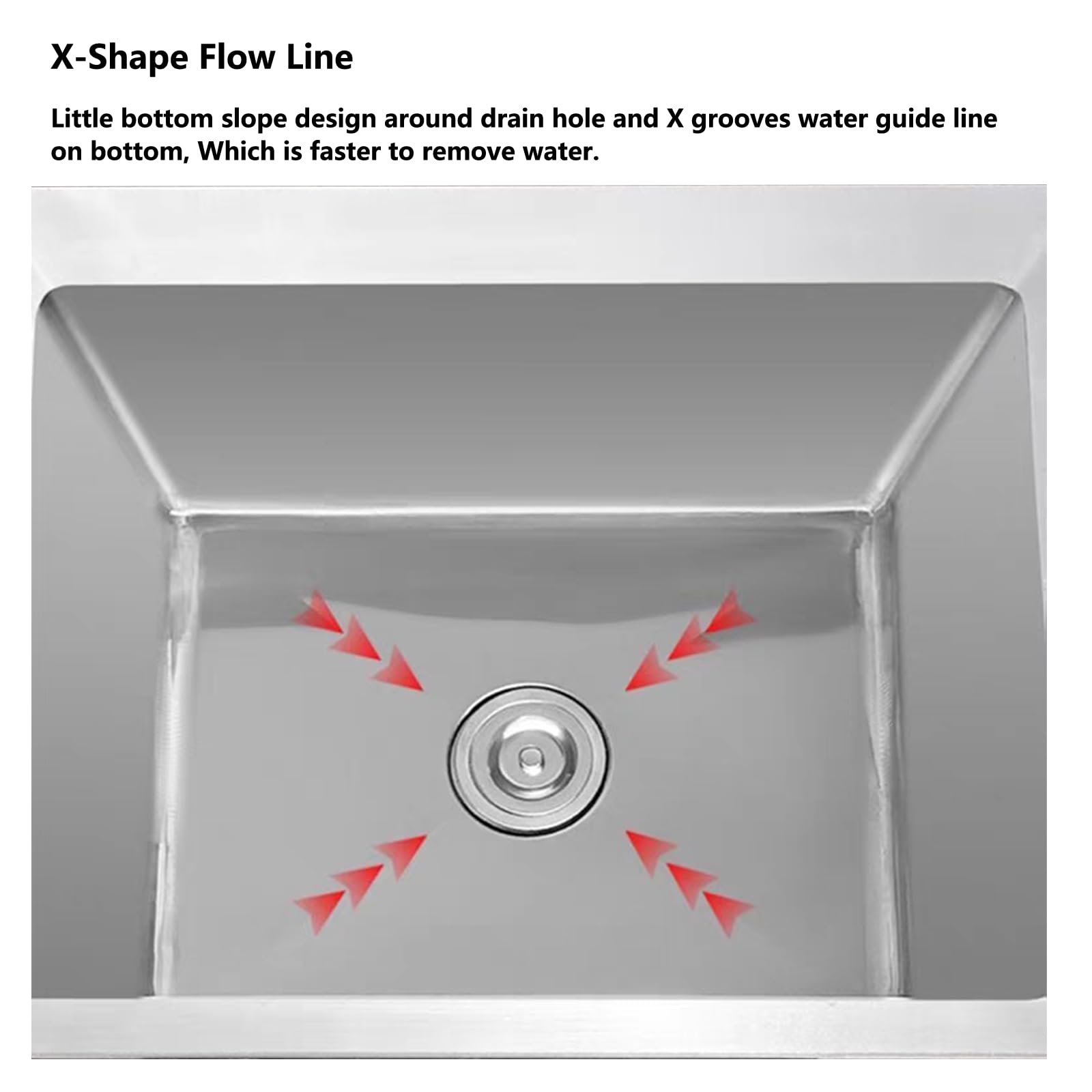 Bañera de Acero Inoxidable para Perros, estación de Lavado y Aseo para el hogar, Lavabo con Ducha para Perros pequeños y Gatos (70 cm/27,5 Pulgadas)