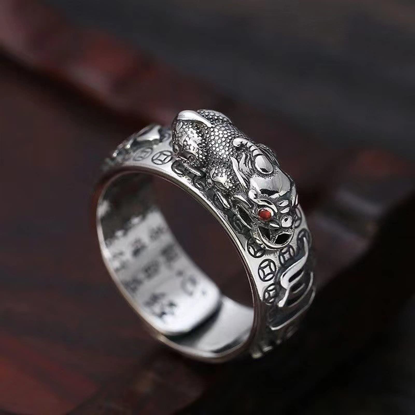 Ring 925 sterling zilver draairing met maan en ster/kruis/bloem/hart/blad/vintage ring voor vrouwen I zilver zonder steen