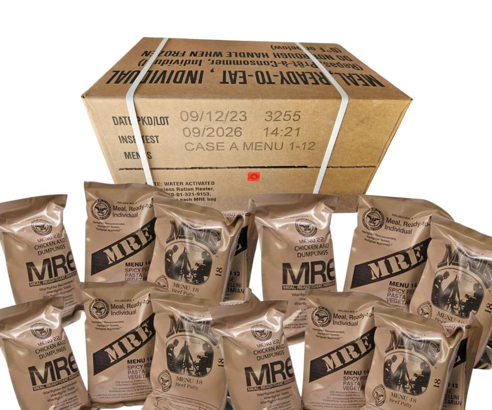 Amazon.com: MRE B case 2026, 2027 inspection - Military meals