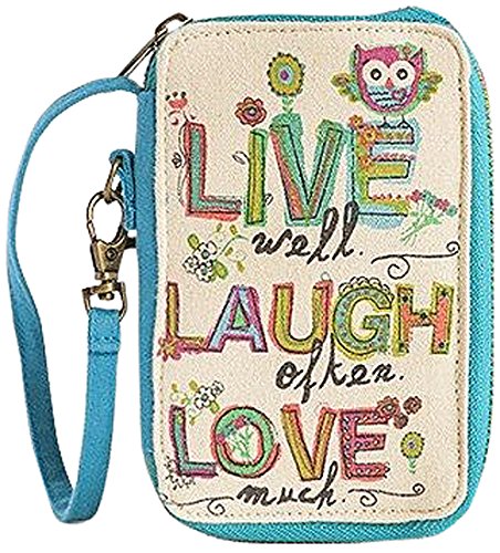 Natural Life Crazy Love Everyday Wristlet Bag, Live Well