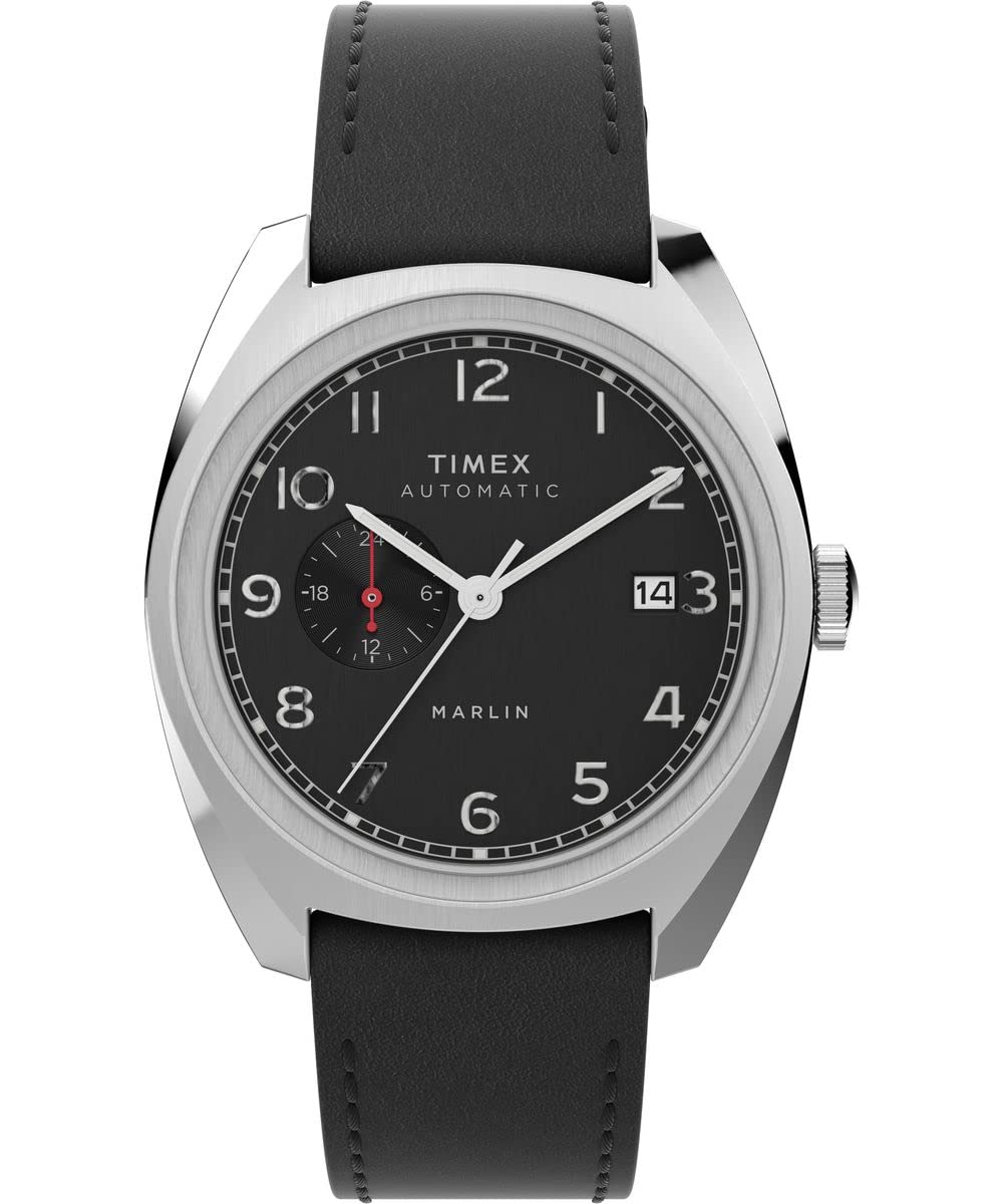 Timex Men's Marlin Sub-Dial Automatic 39mm Watch Black