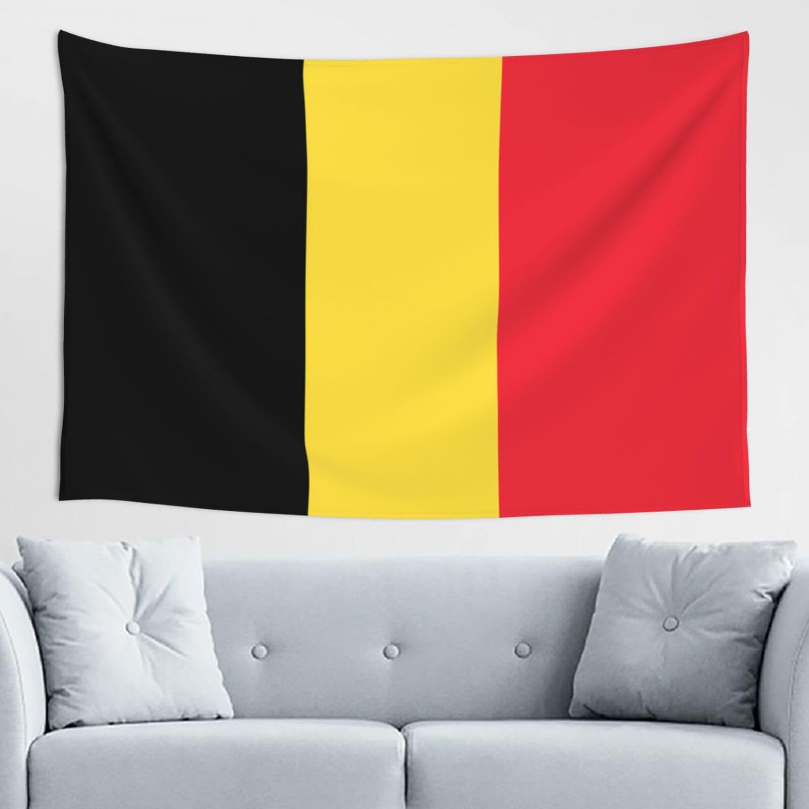 ZZYYDS Flag of Belgium Wall Decor Tapestry 60x40in, Wall Hanging, Home Decor, Dorm Decor, Porch Tapestry, etc.
