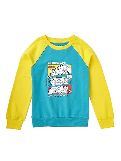 Cub McPaws Boy's Sweatshirt | Dinosaur Print | 100% Cotton | 4 to 12 Years