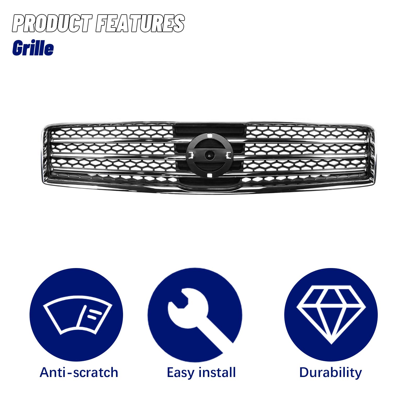 Amazon.com: JustDrivably Front Grille Grill Compatible With Nissan