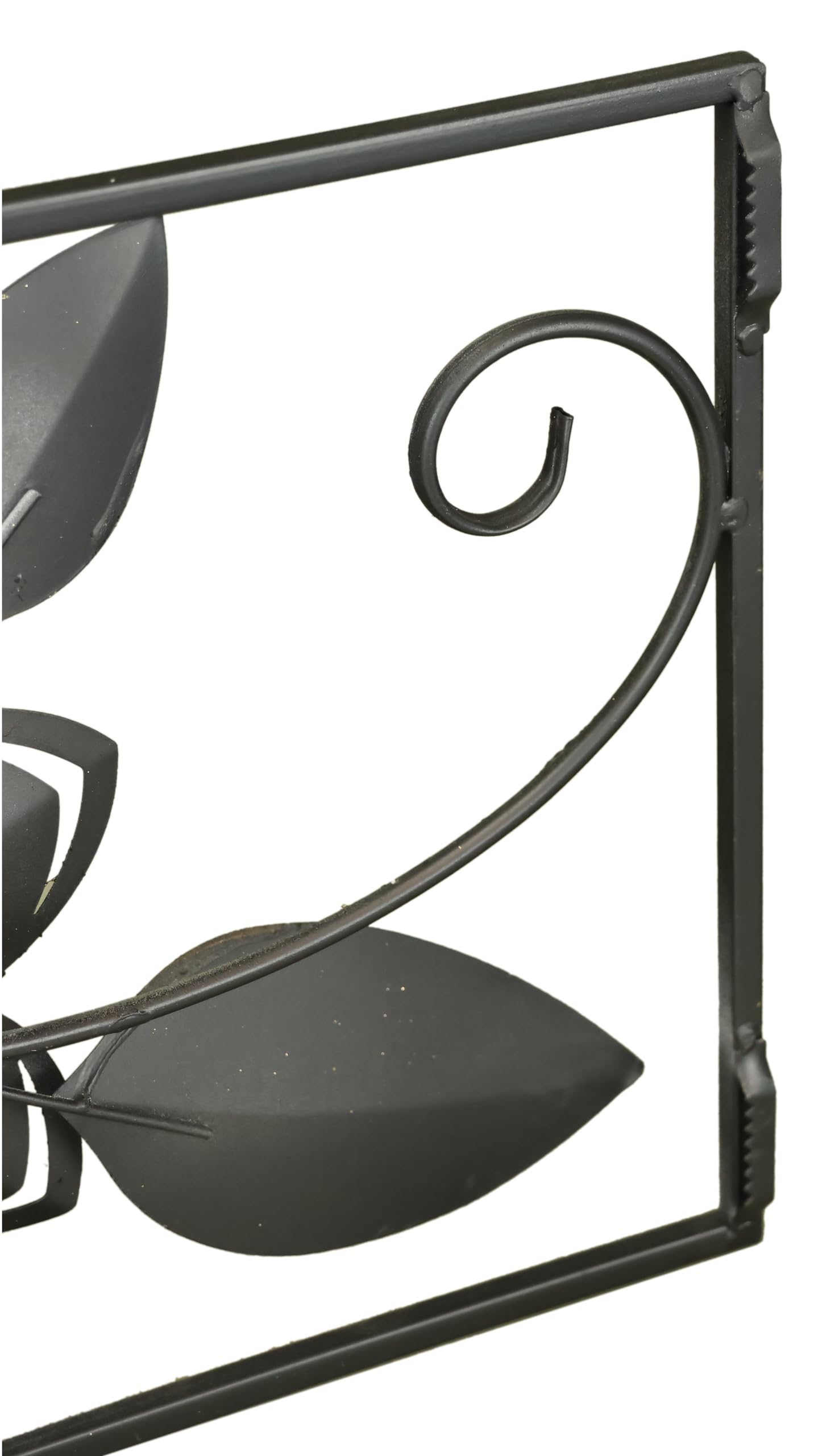 Wanddeko Metall Wandskulptur Blumen Blätter Metallbild Blume Bild 3D Skulptur Einzigartig Deko Terrassendeko Wandrelief Abstrakt Extravagant Geschenk Designer Blüten, creme, ca.74x29 cm