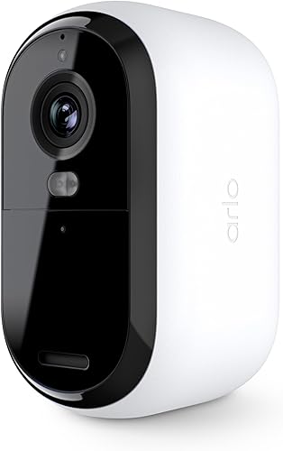 Arlo Cámara de seguridad Essential 1080p HD, para exteriores, interior, 2 generación, cámara recargable inalámbrica, audio de 2 vías, visión