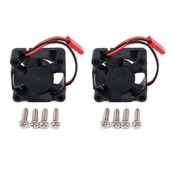 Motor Cooling Fan Heatsink Universal Heat Sink 5V-7V with JST Plug 30mm for 110 RC Car Boat HSP HPI Wltoys Himoto Tamiya