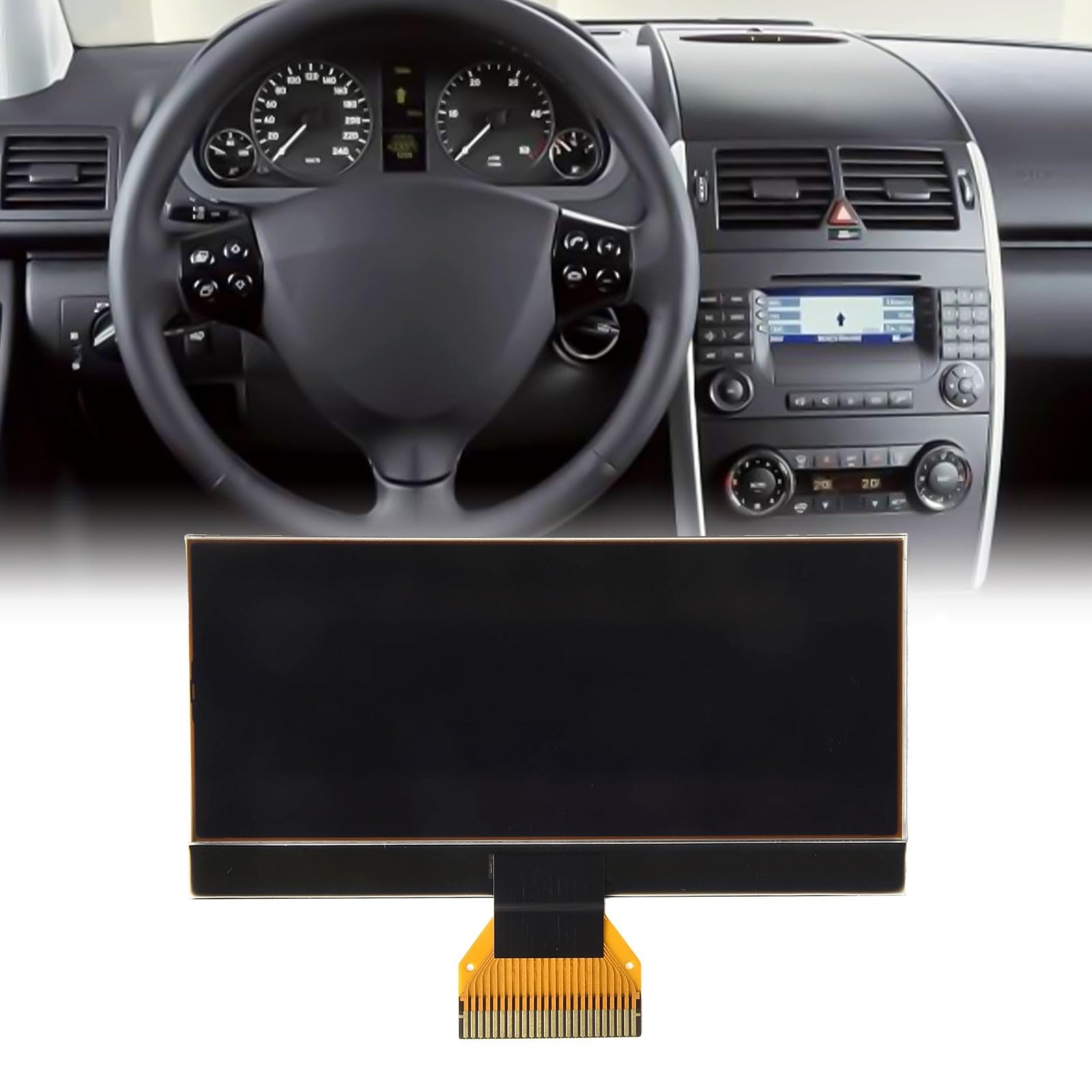Display LCD per Mercedes Classe A W169 Classe B W245, OEM A1695400448 0263643242, nero