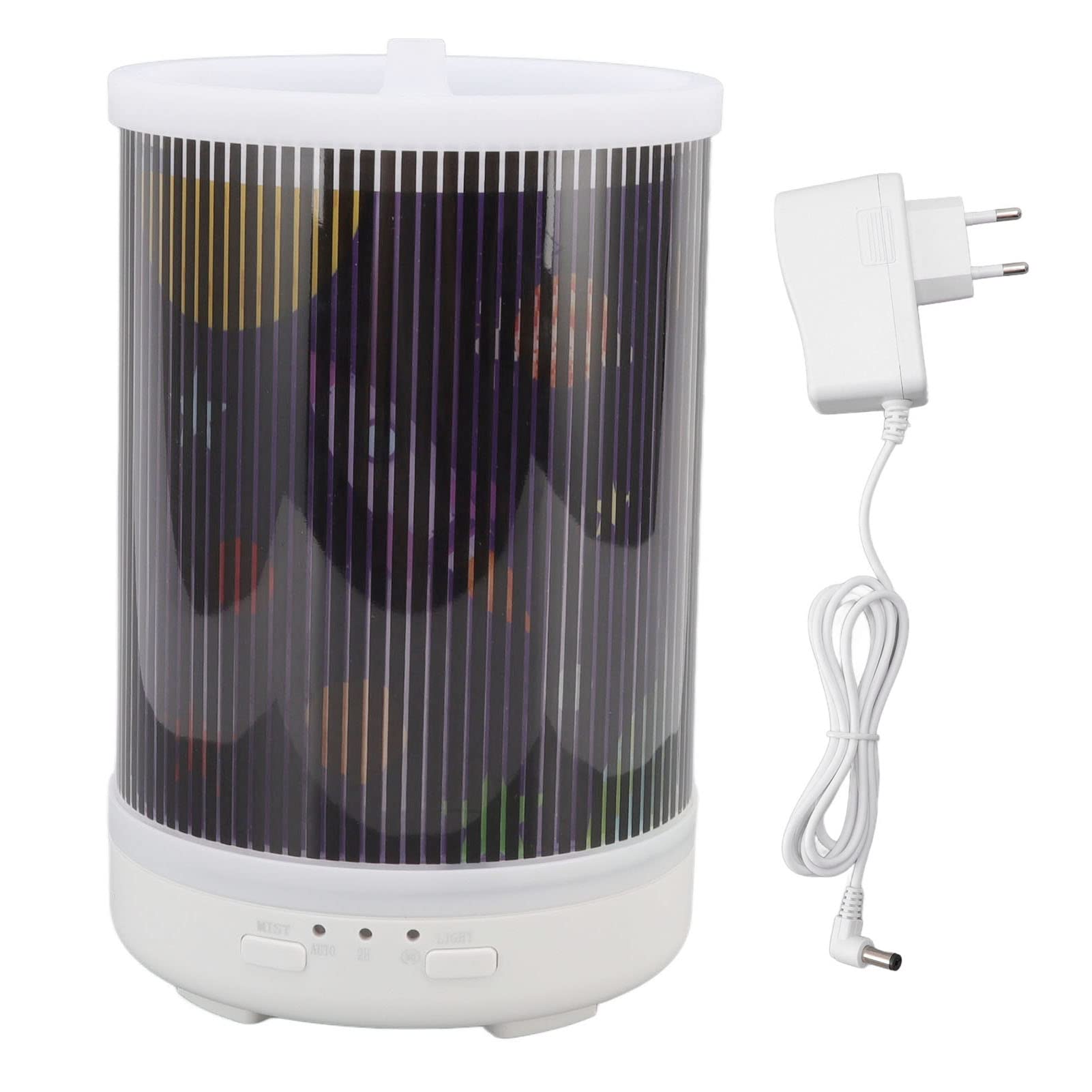Diffuseur D'huiles Essentielles D'aromathérapie de 250ml, avec Lumière D'ambiance LED Dynamique et Arrêt Automatique, pour Détendre L'humidificateur de Chambre à Coucher (Prise UE)