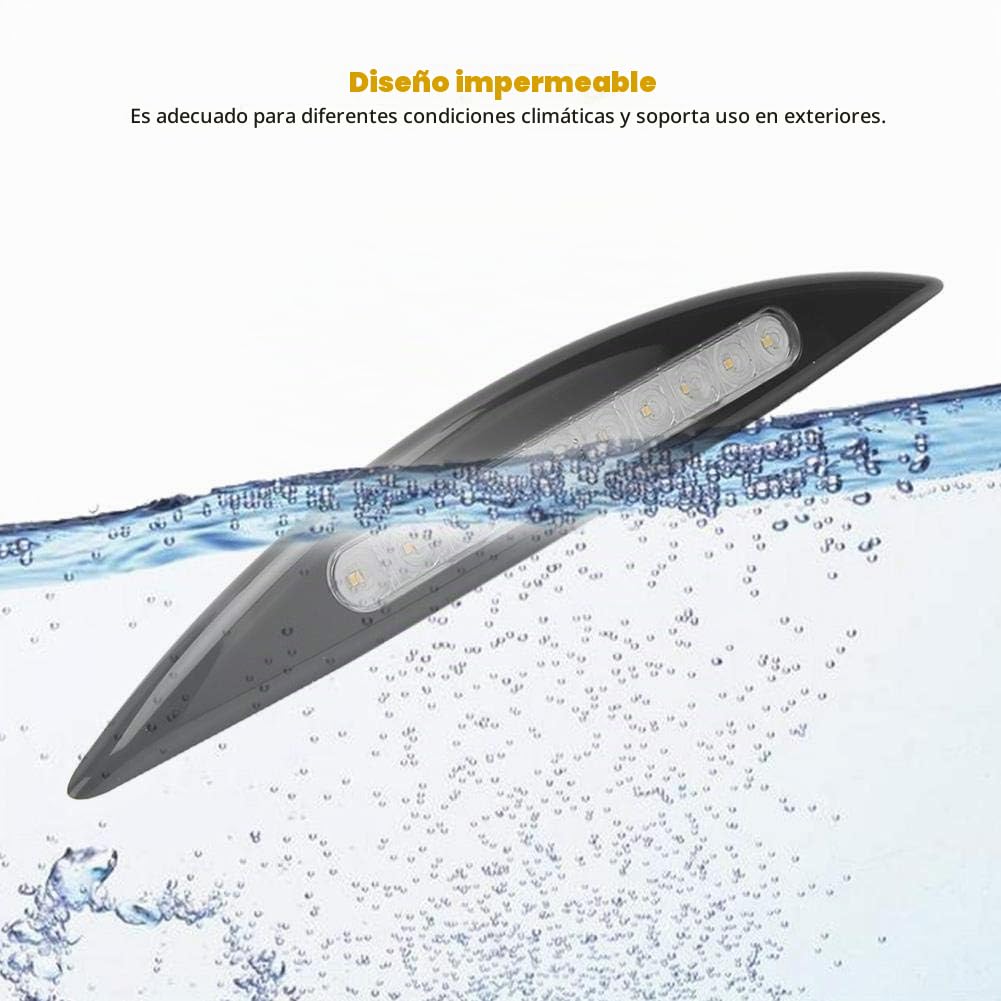 Luz LED Terisass Luz impermeable para toldo para caravanas RV y barco 12V 5W Negro