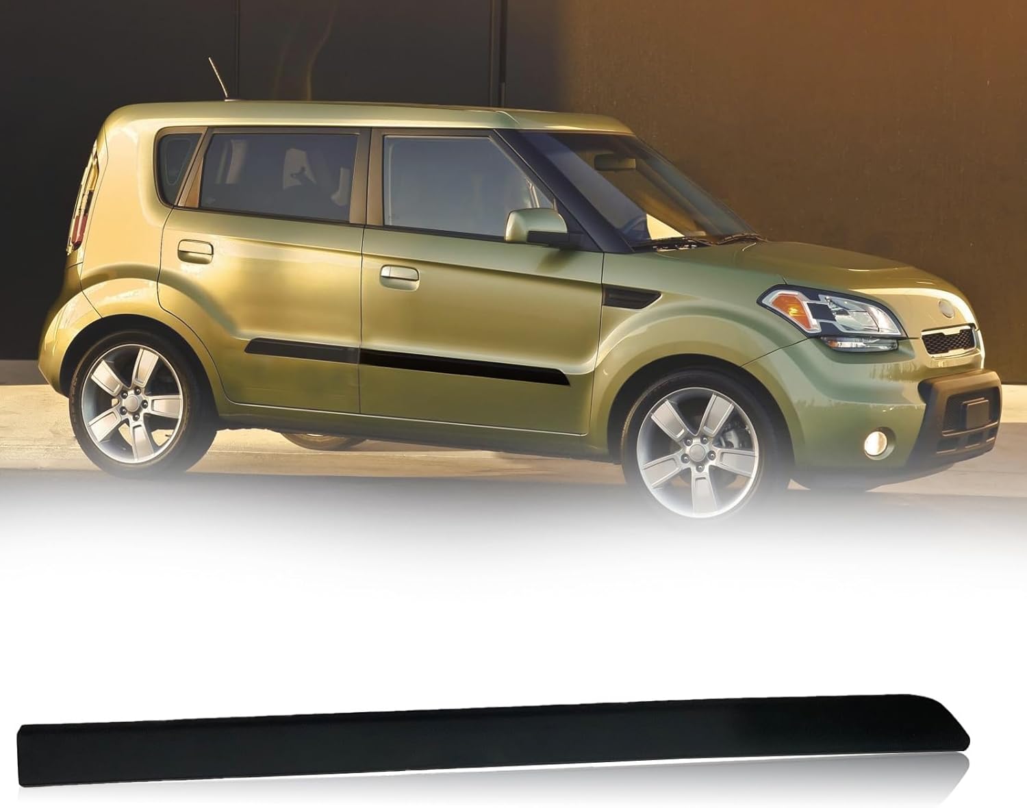 Rear Right Door Side Body Guard Molding Trim Compatible with 2010 2011 2012 2013 Kia Soul (Rear Right Side) 877222K000