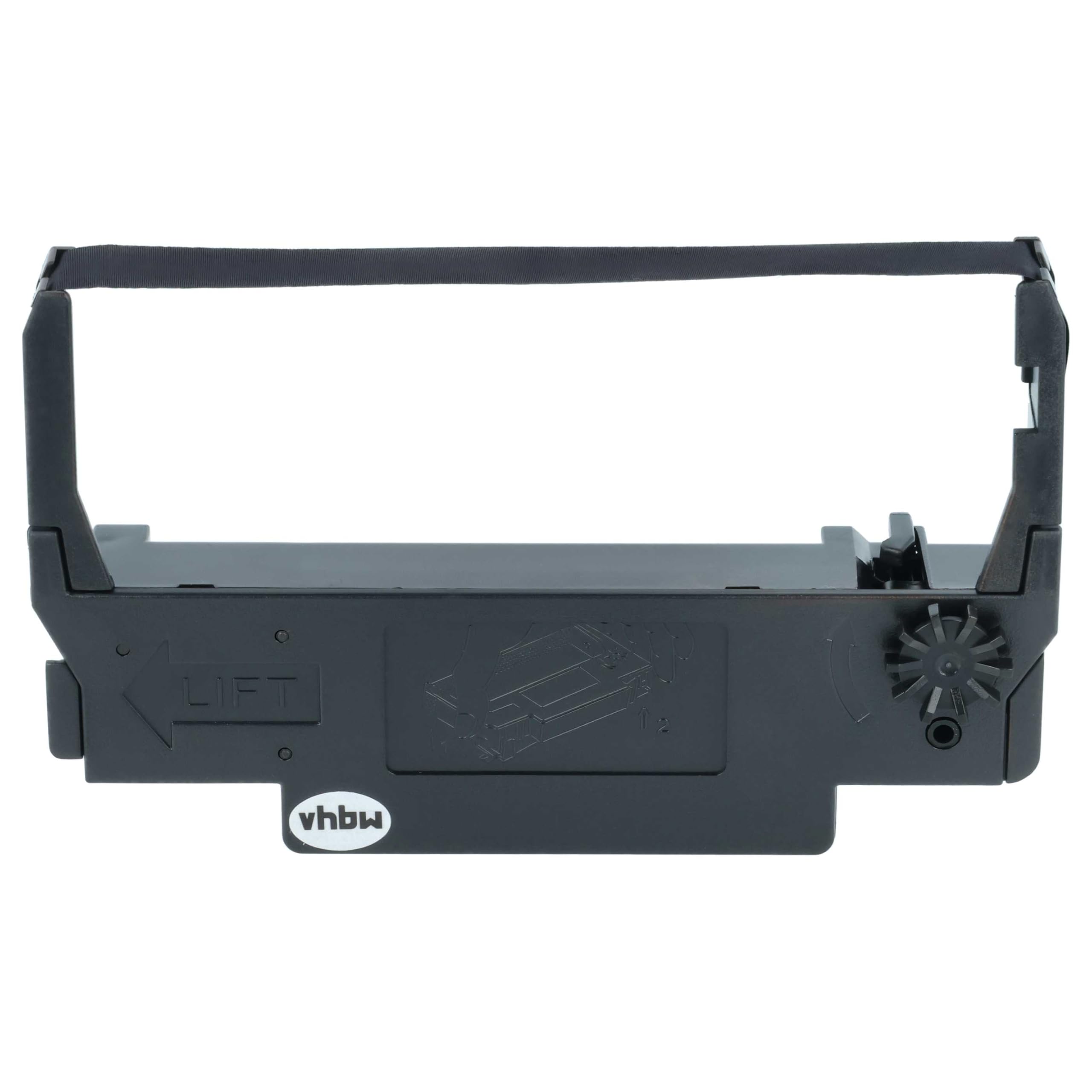 vhbw 5x Ruban encreur compatible Epson TM-U220B TM-U375 TM-U220D TM-U370 TM-U325 imprimante matricielle noir