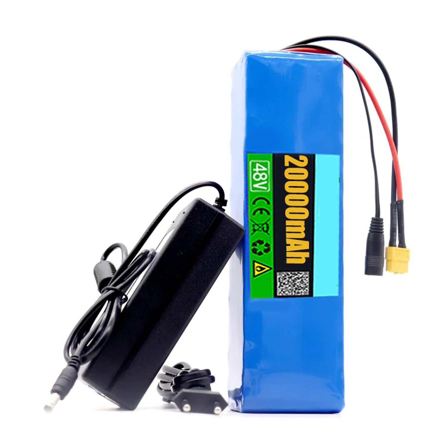 48V 20Ah Elektro Fahrrad Akku 200-1000W Motor Lithium Batterie mit Ladegerät 50A BMS Schutz PVC Battery für Elektro-Roller Scooter