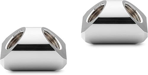 EKWB EK-Quantum Torque Static - Ajuste de 90 grados, hembra a hembra, dorado, paquete de 2