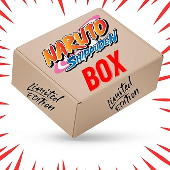 Naruto Box: Exclusive Fan Box - Premium Gift Set with 8 High-Quality Items from the World of Naruto, Naruto Shippuden & Borut
