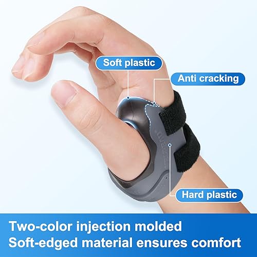 Miniatura 4 de Velpeau CMC - Soporte de soporte para artritis del pulgar, compuesto de plástico suave y duro, con funda de compresión para el pulgar, estabiliza la