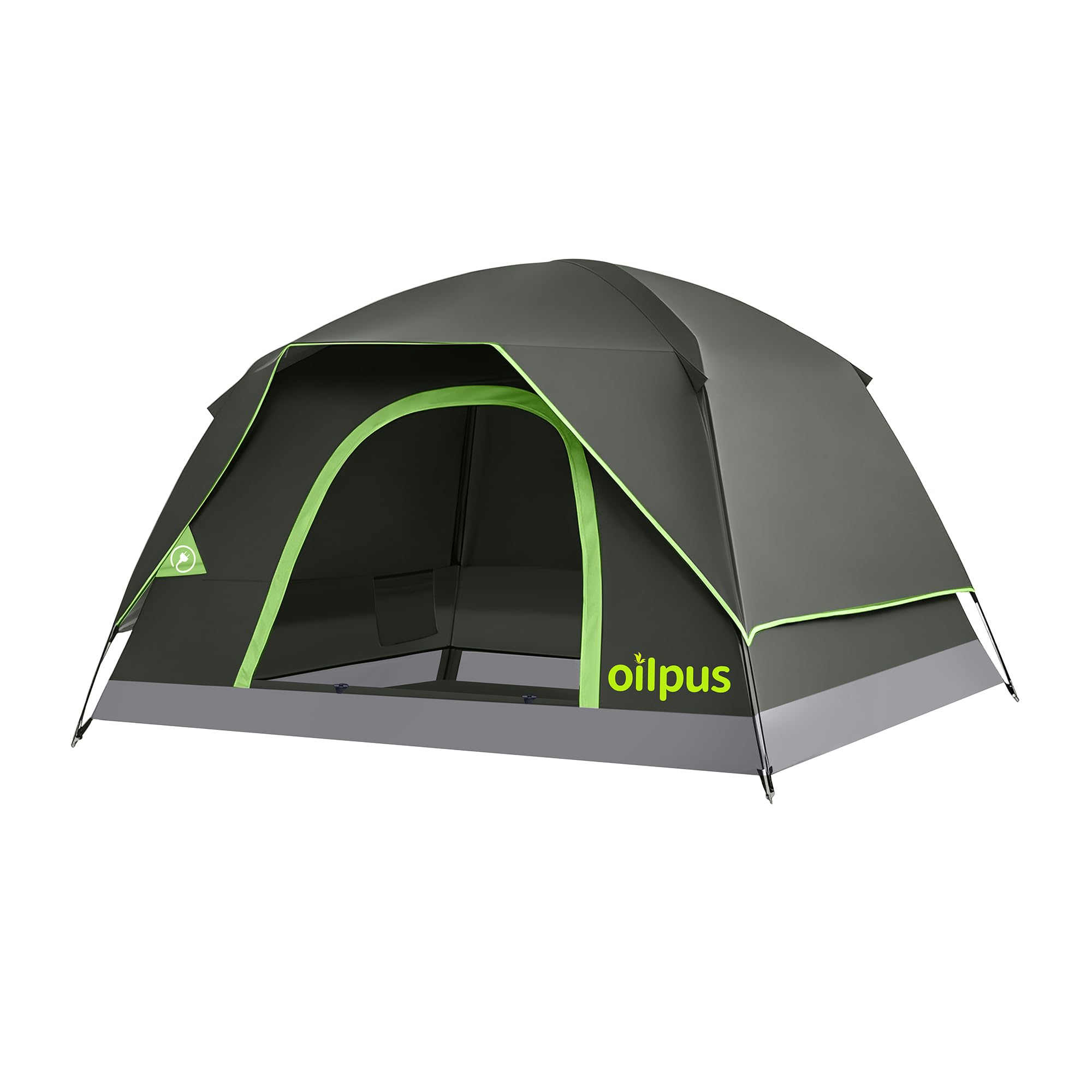 View 1 of 2-3 Person Camping Tent, Waterproof Windproof Dome w/Rain Fly & Mesh