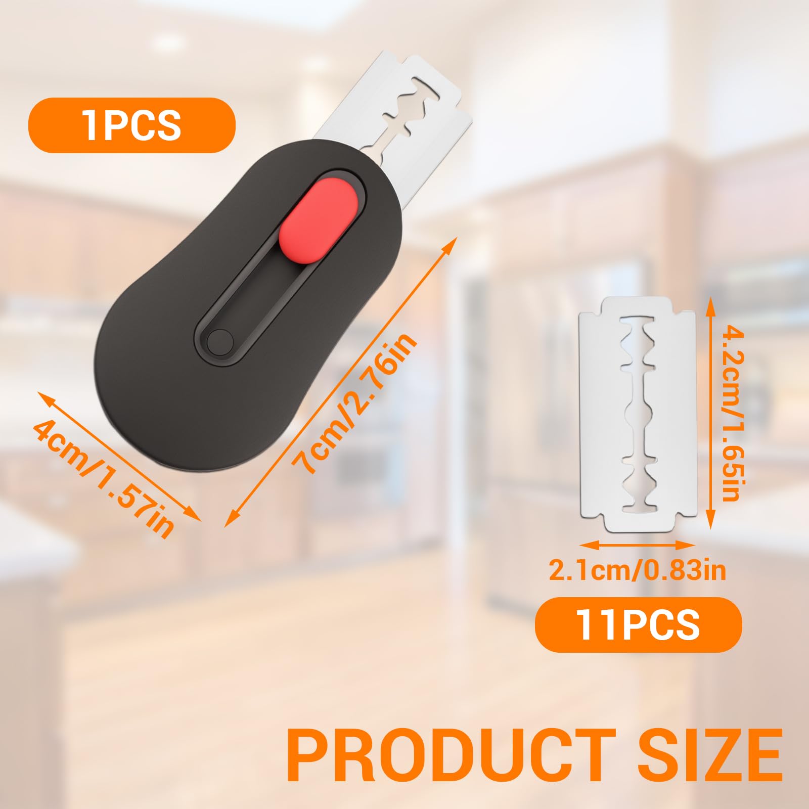 Bread Lame with 11 Blades Magnetic Sourdough Bread Scoring Tool Sour Dough Baking Knife Supplies Scorer (Black) - 3