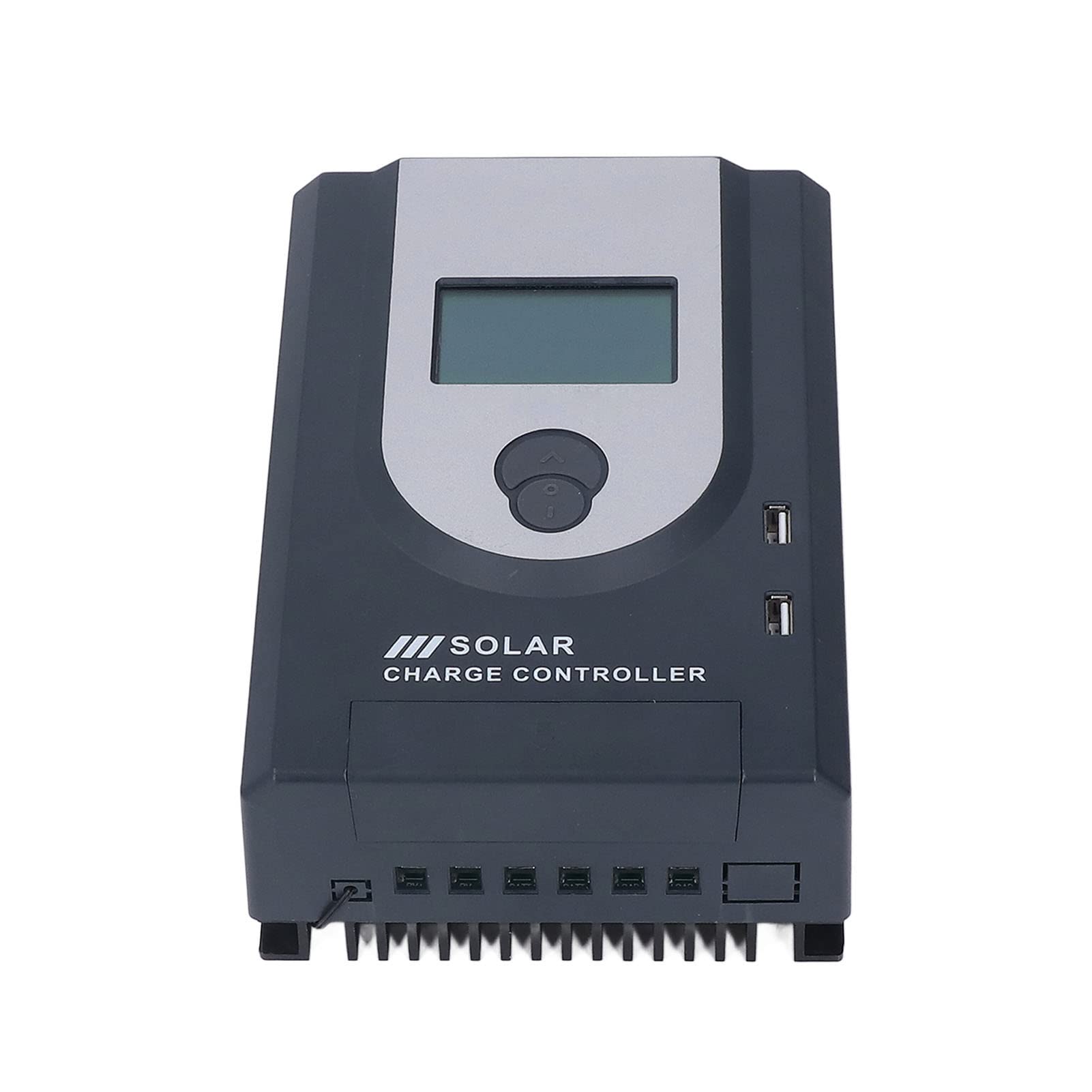 Controlador de Carga Solar MPPT de Ultra Alta Eficiencia con Pantalla Digital para Cargadores Solares y Farolas Negro (40A (función Bluetooth))