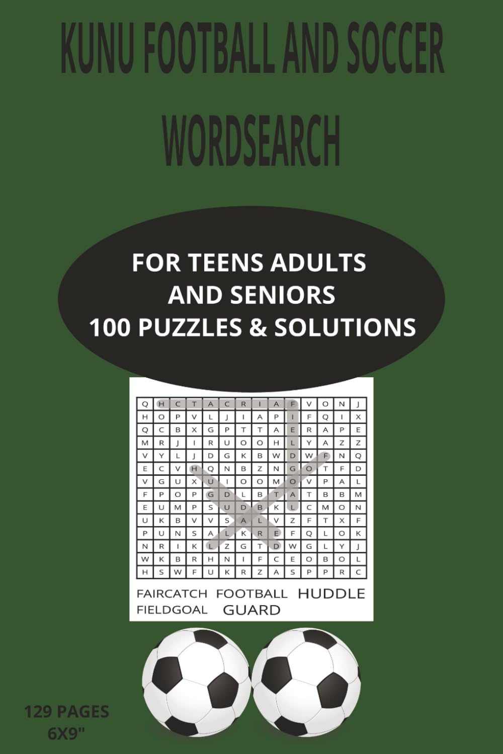 KUNU FOOTBALL AND SOCCER WORDSEARCH