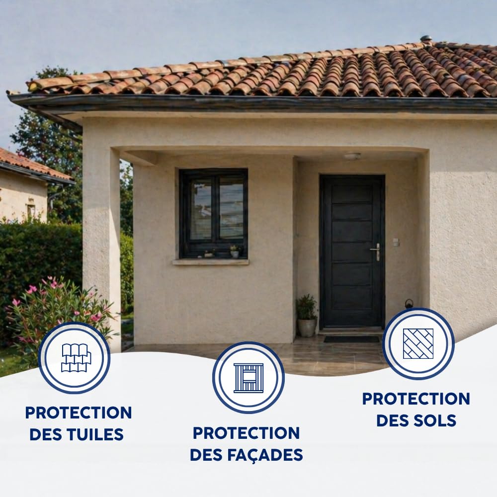MATPRO - Imperméabilisant Matériau Poreux Sol, Mur, Façade - Hydrofuge Prêt à Emploi - Protection Toiture, Béton, Pierre, Marbre, Tuile, Bois - Incolore - 220L
