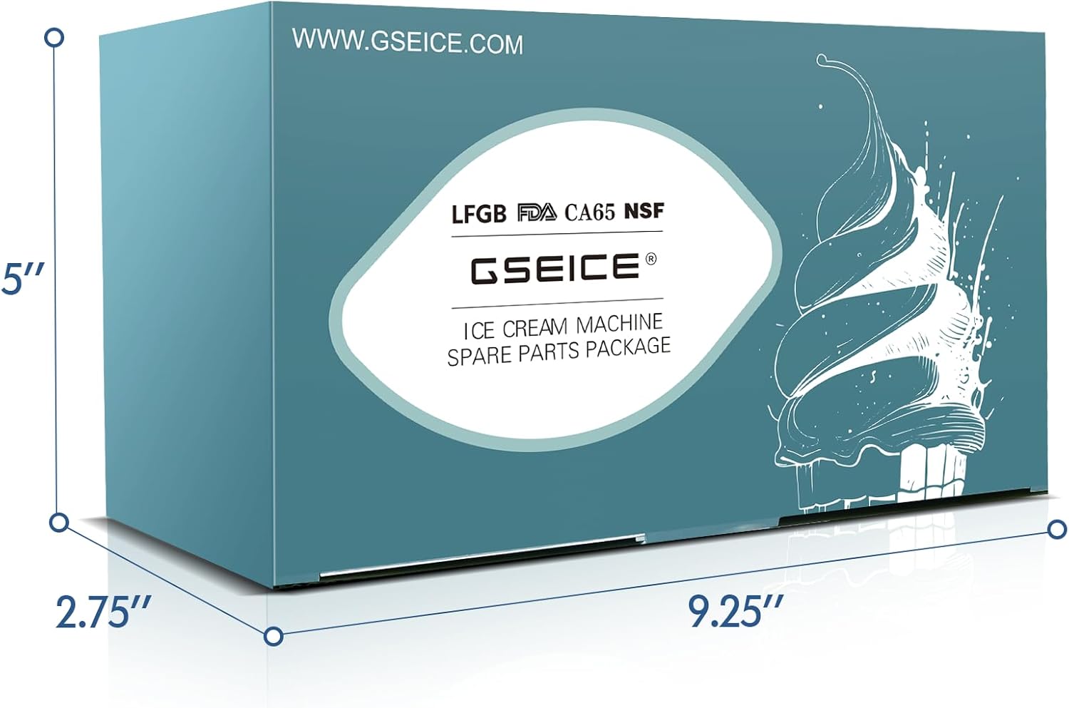 Ice Cream Machine Replacemant,Food Grade Material Parts,Original Machine Accessories,for GSEICE Soft Serve Ice Cream Machine ST16RELW ST32RELW