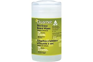 Quartet Dry Erase Cleaning Wipes, Pack of 70, Whiteboard Wipes