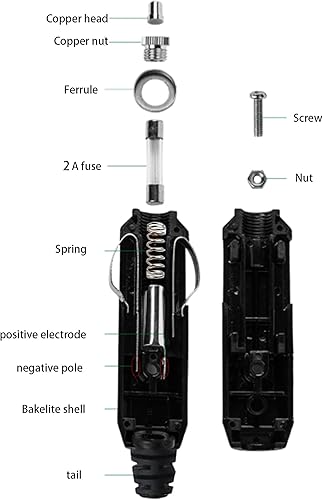Miniatura 4 de QIANRENON 12V-24V 2A DC 0.138 in x 0.053 in Cable de cargador de coche encendedor de cigarrillos a 90 grados DC cargador de coche cable de