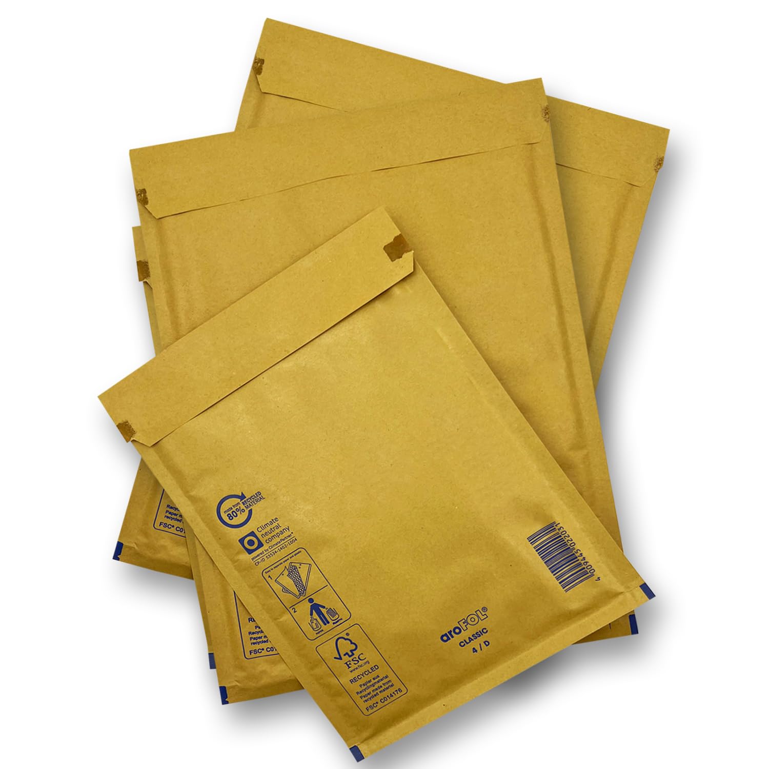 50x A6 Gold Padded Bubble Envelopes A6 Size - 100x165mm Peel & Seal Padded Mailers (Pack of 50) — image 1