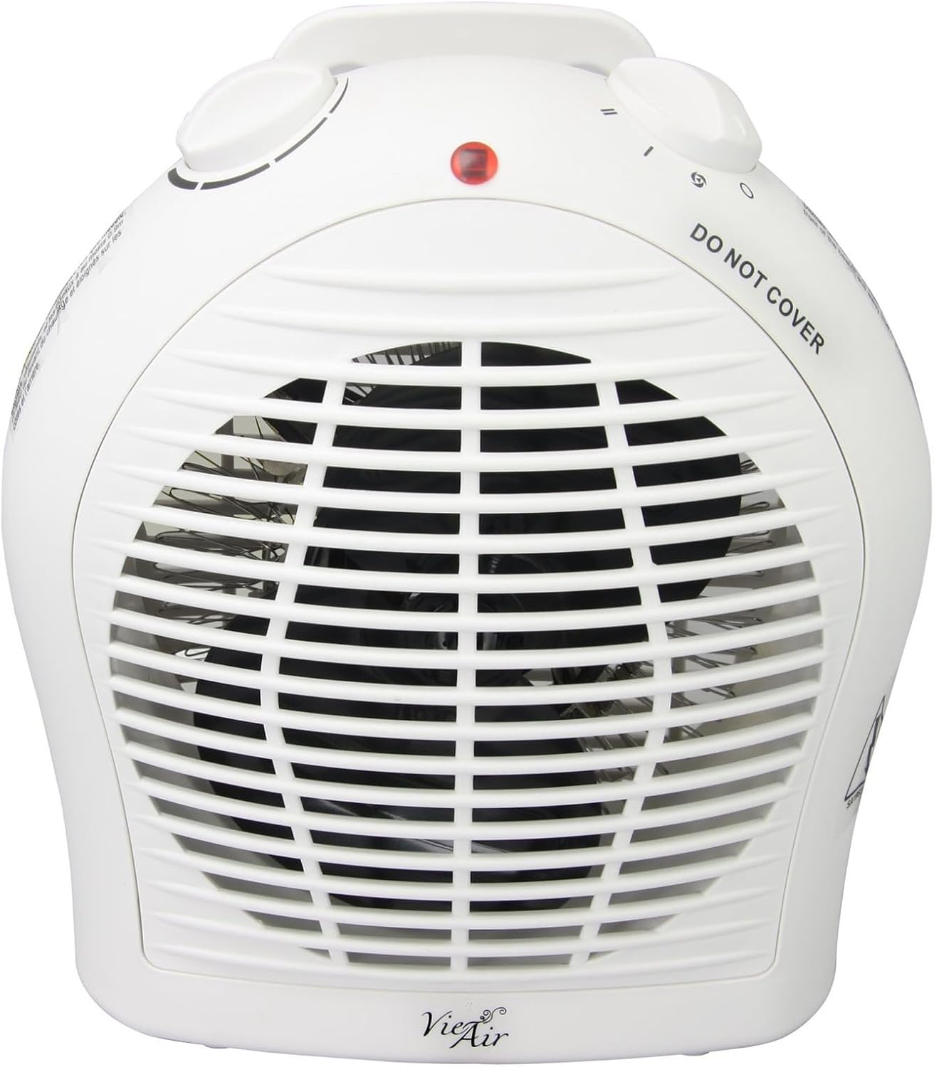 Vie Air Portable 3-Settings Heater with Adjustable Thermostat, 1500W, White