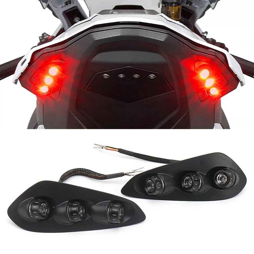Built-in Rear Turn Signal Indicator Lights Lamps Compatible with BMW S1000RR 2023-2025, M1000RR 2023-2024