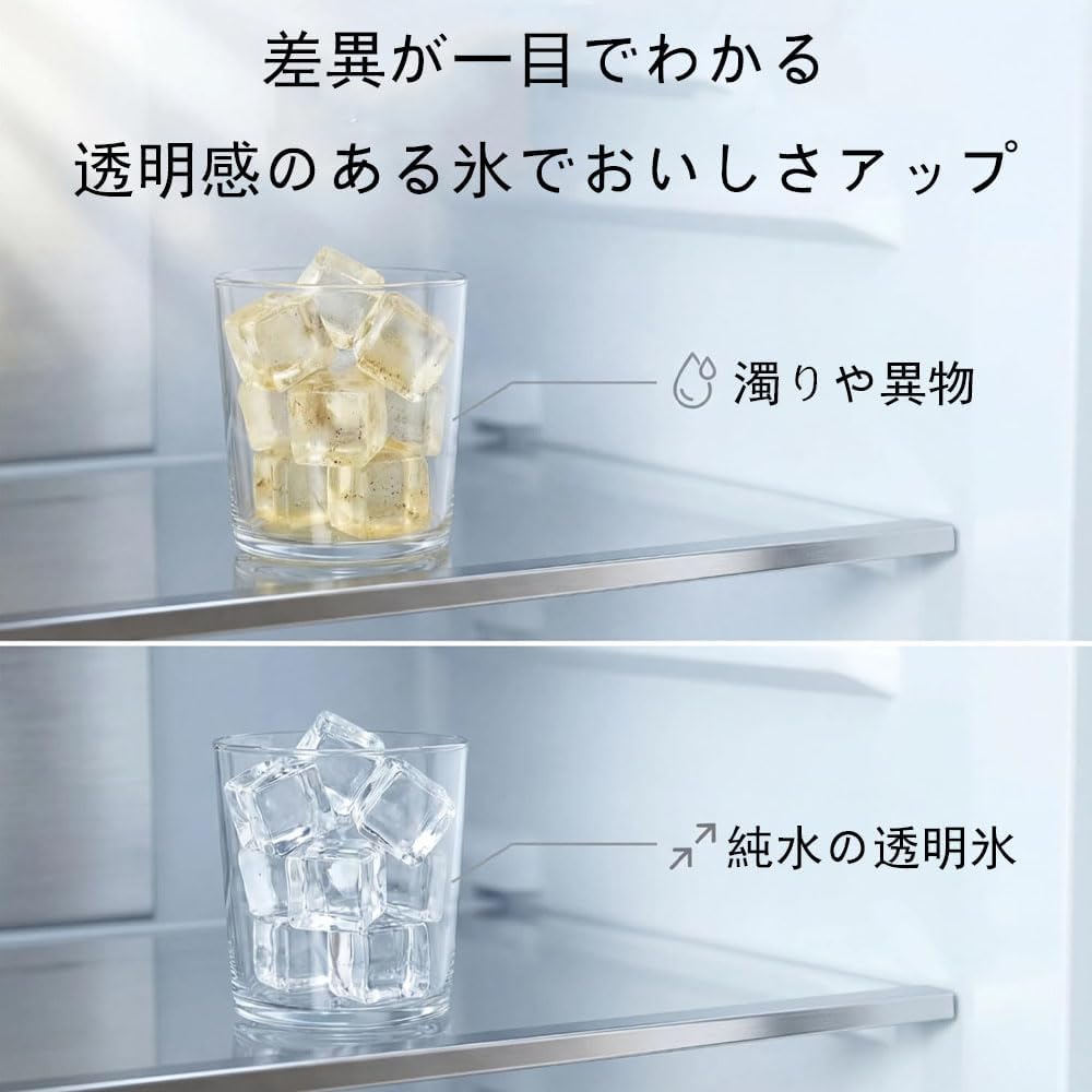 冷蔵庫 製氷機 フィルター、三菱冷蔵庫MR-JX 52 W、MR-JX 53 Z、MR-JX 61 Y、MR-JX 60 WとMR-MB 45 Eに適用し、塩素浄水フィルターなし、異臭なし、抗菌脱臭、浄水フィルター部品、三菱冷蔵庫MRPR-01 FT、M 20 KW 0526、M 20 VJ 5526とM 20 CM 5526にも適用する（4点セット） - 4