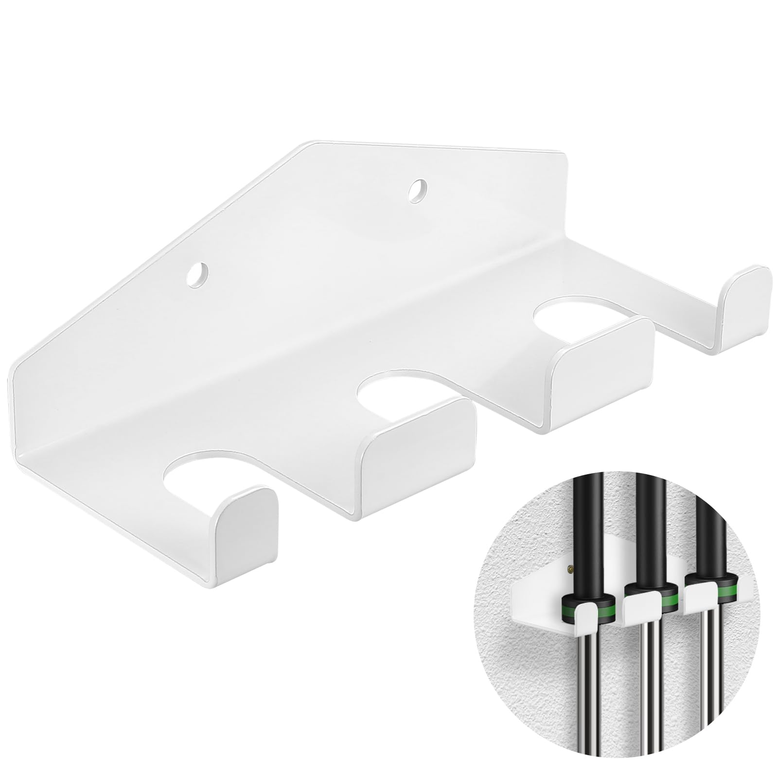 Support pour Haltères, Support Porte Mural pour Barre d'Haltères, Gancio da Parete per Bilanciere Verticale, Support Mural pour Haltères Olympiques, Rack de Stockage pour Barbell Bar
