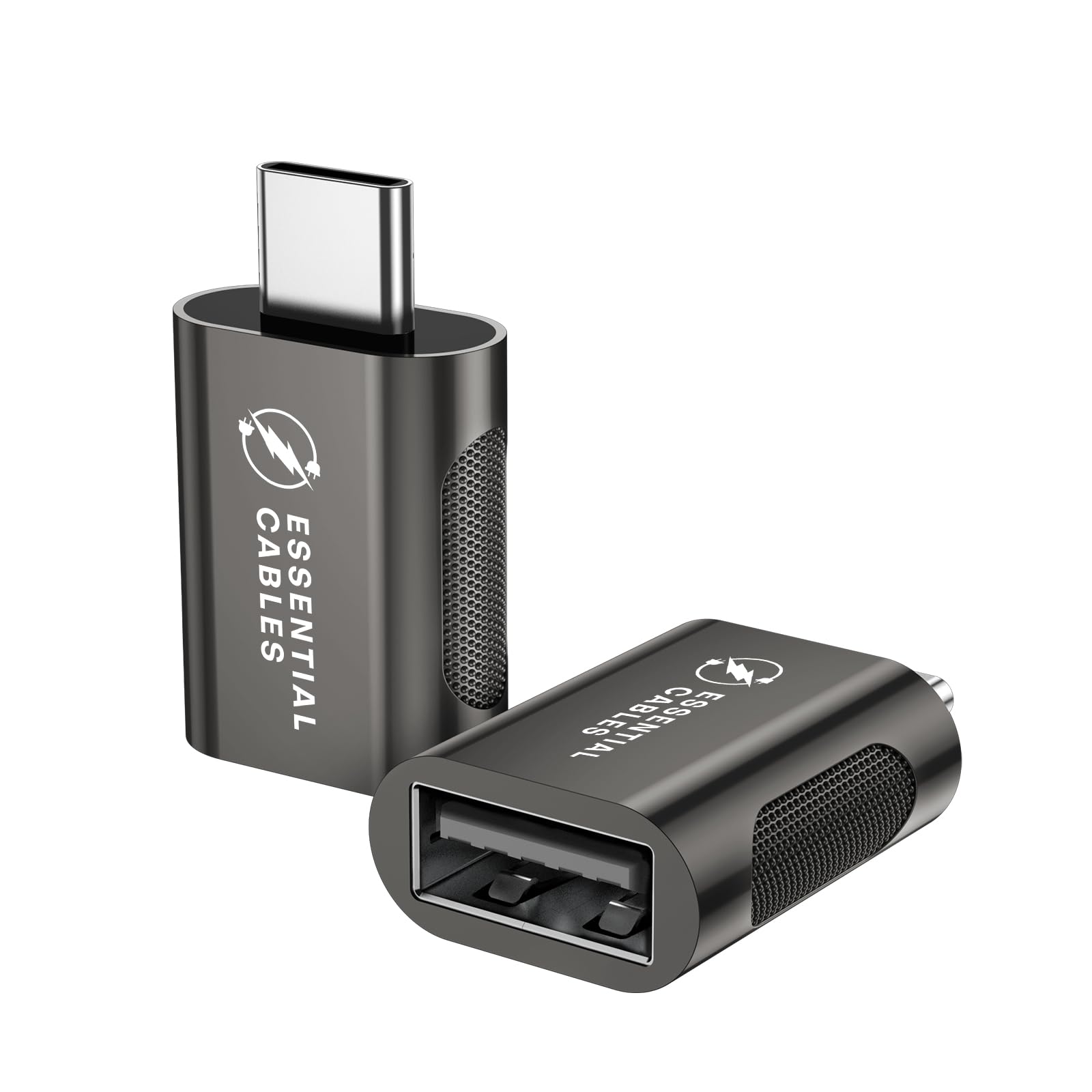 USB C to USB Adapter(2 Pack), USB-C Male to USB3.0 Female Adapter Compatible with MacBook Pro after 2016, MacBook Air after 2018, Mac Mini, Dell XPS and More Type C or Thunderbolt 3 Devices