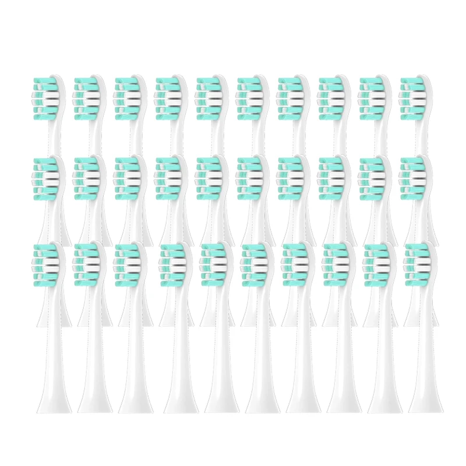 Universal-Zahnbürstenköpfe, kompatibel mit PHILIPS | Kunststoff-Zahnbürstenkopf für Erwachsene zum täglichen Austausch und zur Mundpflege(30pcs)