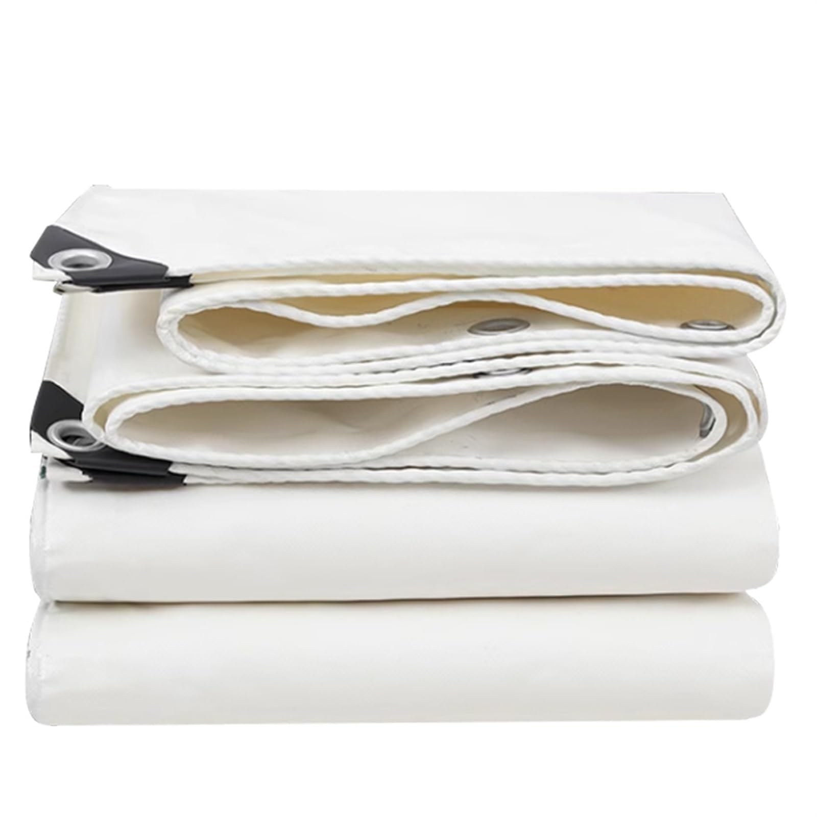 Canvas Tarp 1.2m x 1.5m 1.5m x 3m 1.8m x 1.8m 2m x 3m 3m x 4m - White Heavy Duty Waterproof Tarpaulin with Eyelets, Multipurpose Tarp cover for Garden Furniture, Ground Sheets Camping (Size : 1x2.5m