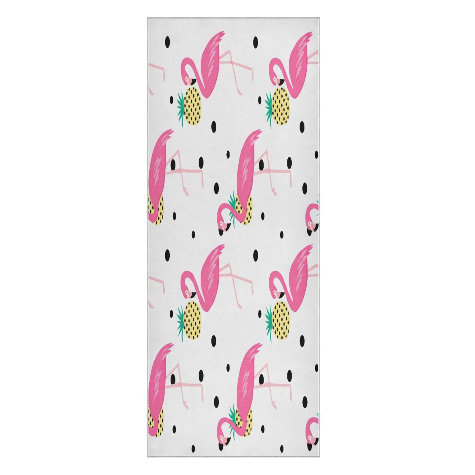 BURSTDDY Flamingos Hot Yoga Towel Absorbent Non Slip Yoga Mat Towel
