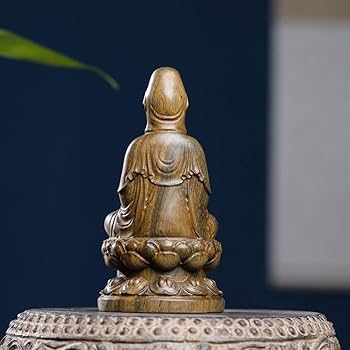 木彫り 観音菩薩像 座像 Amazon｜木彫りの仏像 観音菩薩坐像 10cm 天然木製(绿檀木) 観