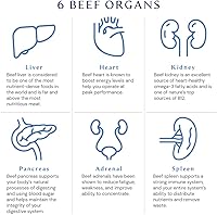 Vista 7 de BodyHealth Organ+ Complejo de órganos glandulares alimentados con pasto, suplemento de órganos de carne de res alimentados con pasto, hígado
