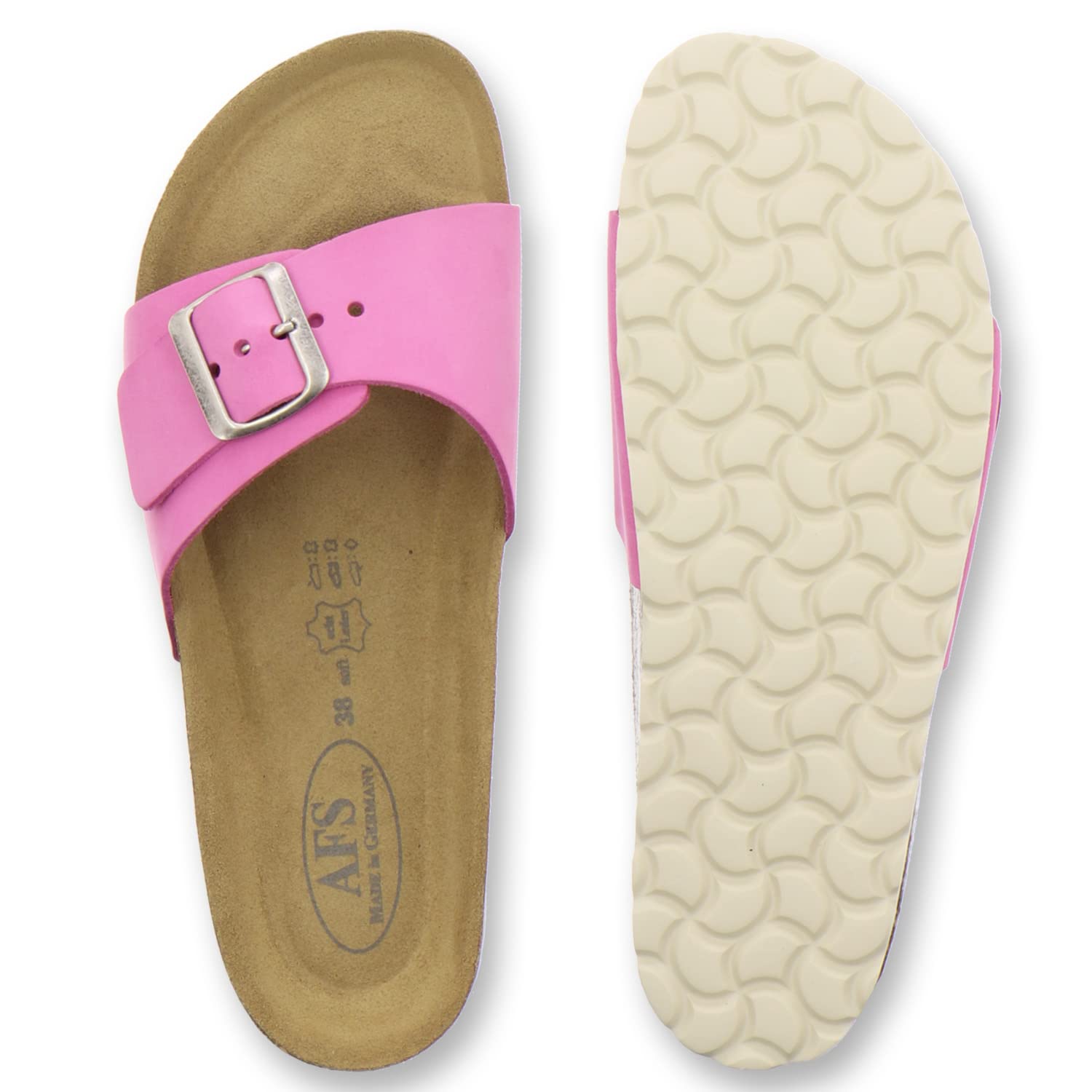 AFS-Schuhe 2112 Mules tendance pour femmes, en cuir véritable, fabriquées en Allemagne