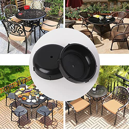 1-1/2" Wrought Iron Patio Furniture Feet Glides- Outdoor Chair Leg Floor Protectors Plastic Patio Chairs Leg Caps Inserts End For Outdoor Lawn Metal Tables (28) #TOP2