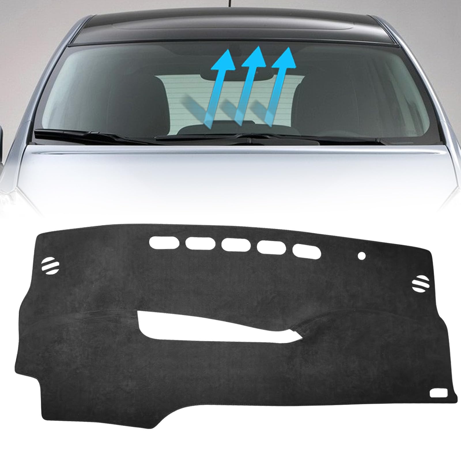 Photo 1 of LANZMYAN Dash Cover for Toyota Prius 3th Gen XW30 2010-2015, Non-Slip Car Dashboard Cover Carpet Blocks UV Rays Protector Internal Accessories