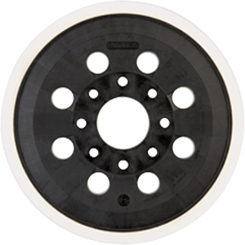 BOSCH RS034 5 in. Soft Hook-and-Loop Sanding Pad | 5-Inch Diameter | Hook-and-Loop Surface | Multi-Hole Dust Extraction | Foam Construction | Sanding Accessory | Service Part
