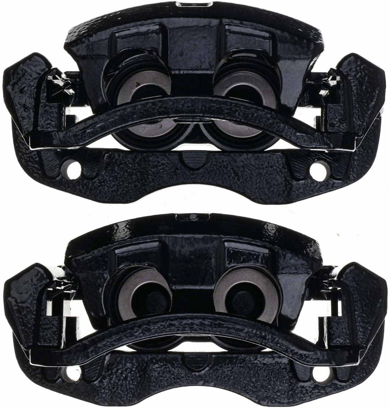 Power Stop S4752BLK Rear Pair of High-Temp Black Powder Coated Calipers