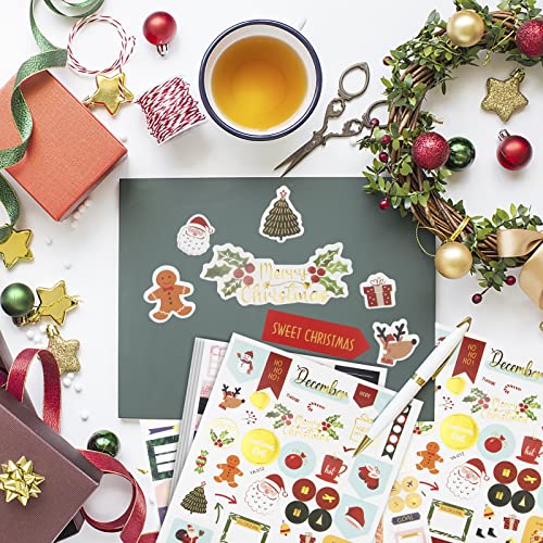 FEMBW 27 Hojas/1230 Pegatinas Agenda para Calendarios, Stickers Bullet Journal 2025, Planificación de Actividades Familiares, Diarios y Diarios de Viñetas, Stickers Agenda - imagen 4