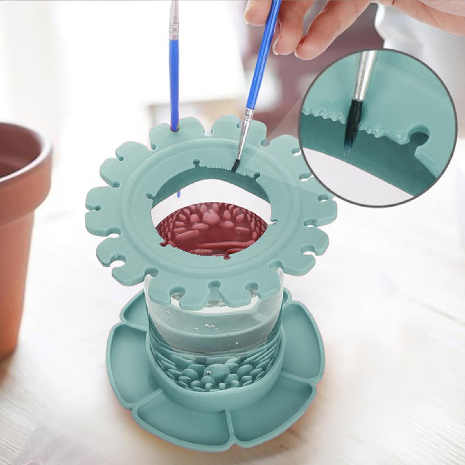 Tragbarer Pinselwascher Aus Edelstahl – Mit Filte Produktbild-Vorschau 9