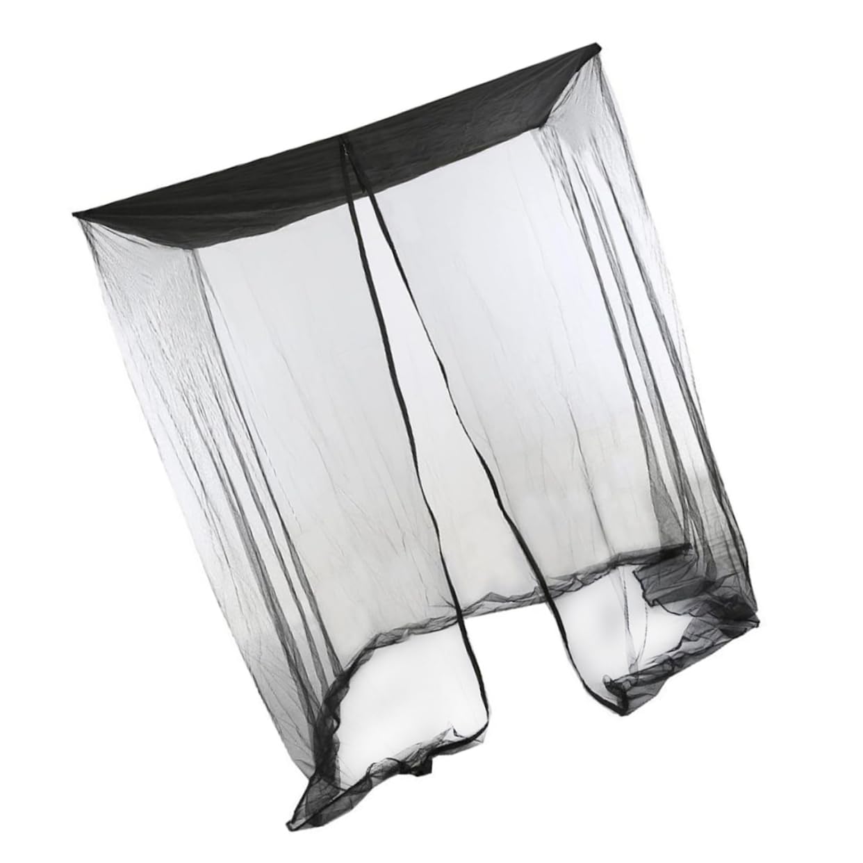 ibasenice Mosquitera para Columpio Doble de Patio Malla Negra de Poliéster, Alta Elasticidad y Cierre de Cremallera, Fácil Instalación para Actividades al Aire Libre